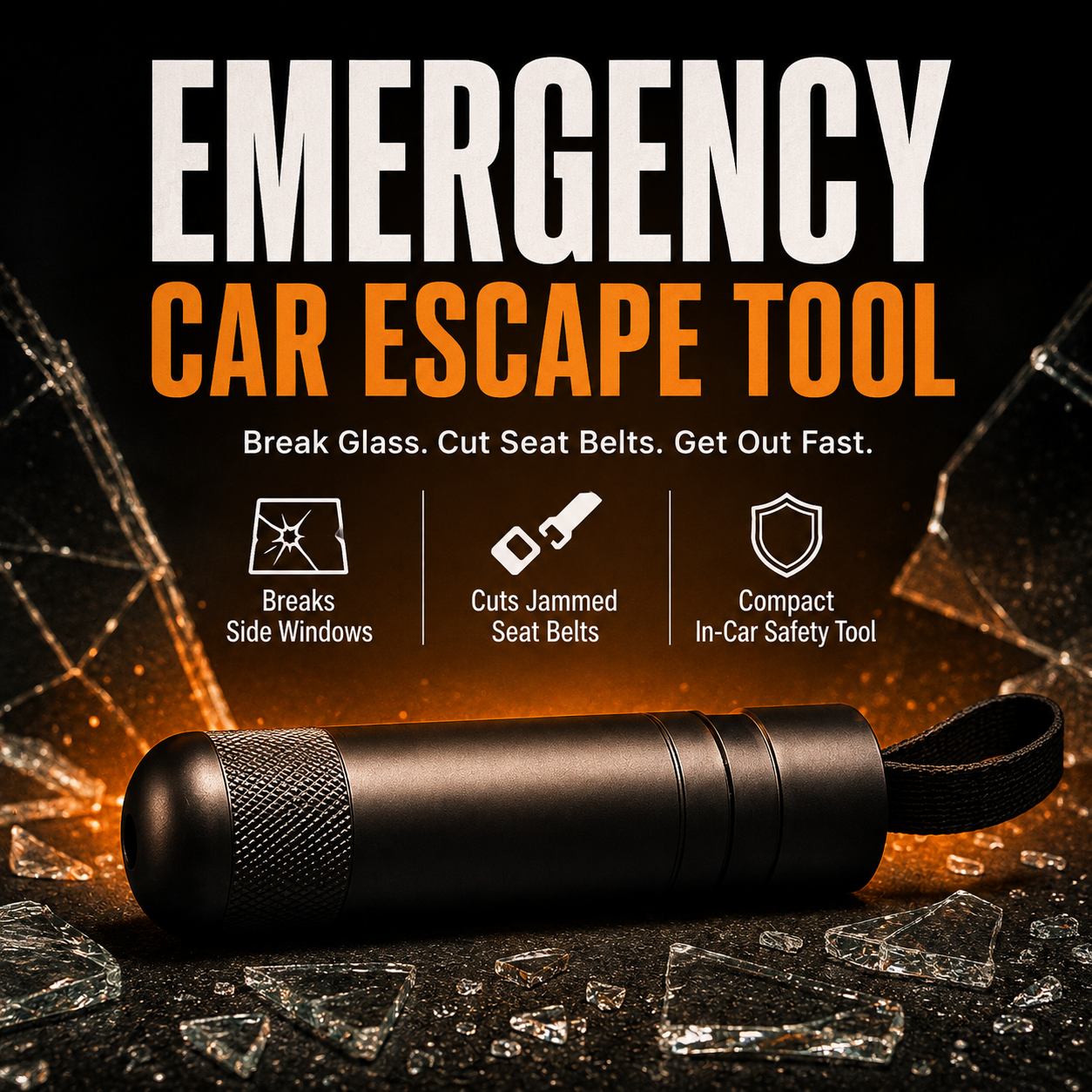 ⚡Big Discount | Safety Hammer 🔨 Emergency Car Escape Tool - Image 1