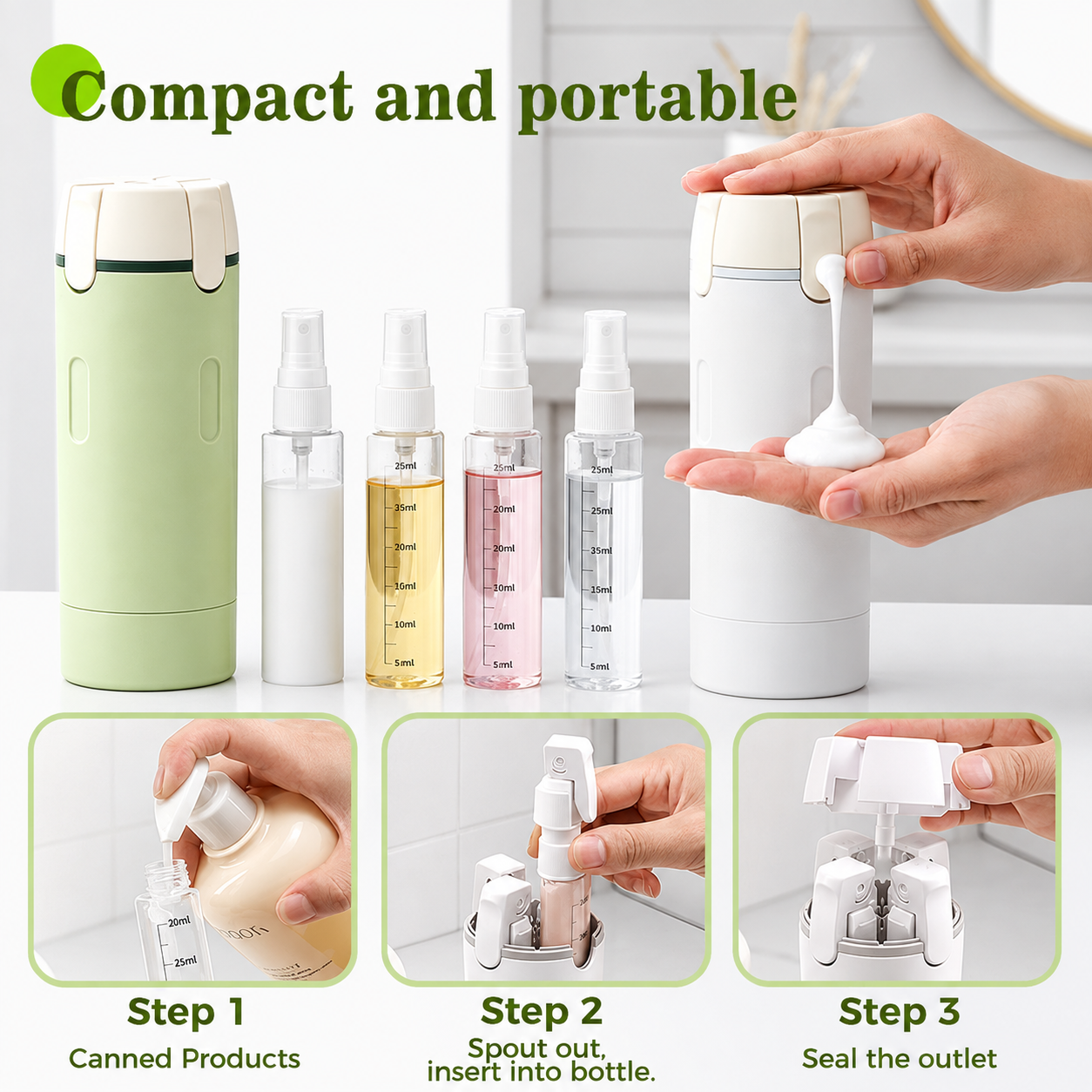 🔥LAST DAY 60% OFF 💝50K+ SOLD!- ✨4-in-1 Travel Dispenser Bottle🧴 - Image 1
