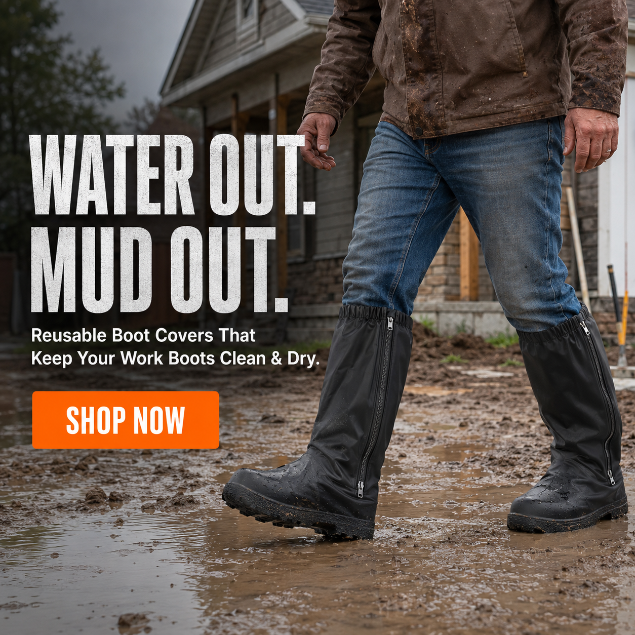 🥳2026 HOT SALE🥳💞50K+ SOLD!💛✨ BUY 2 GET 1 FREE 📦 MudShield Work Boot Covers 👢 - Image 1