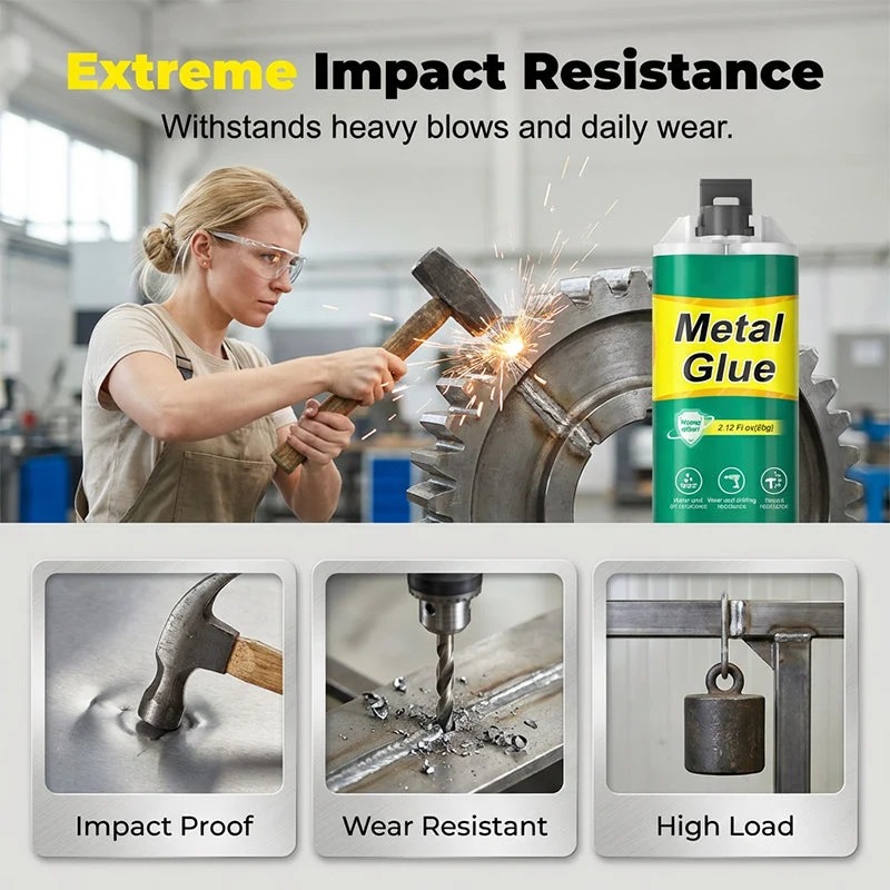 🛡️ Trusted by 50,000+ Customers | 🛠️High-Strength AB Metal Repair Glue thumbnail 3