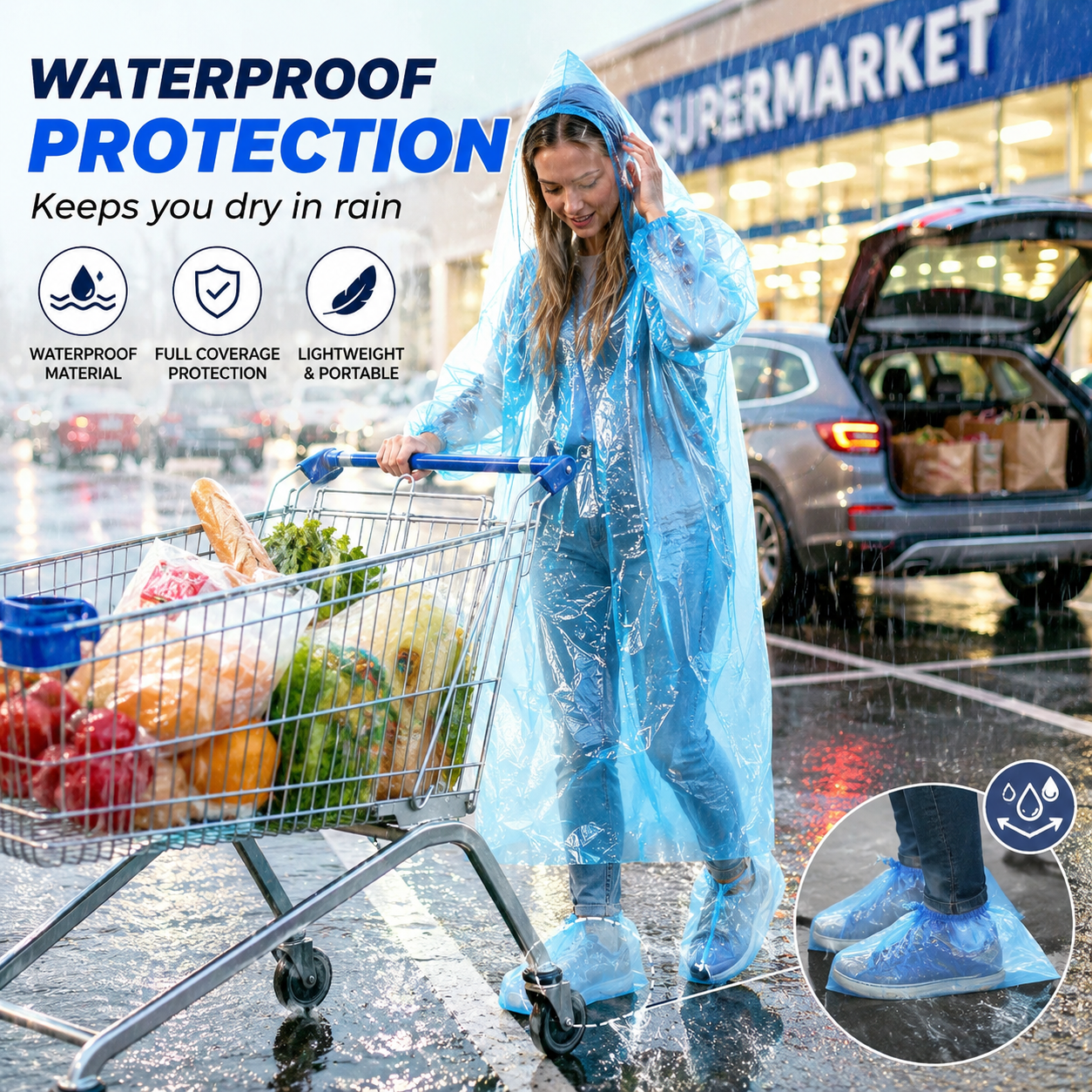 🥳2026 HOT SALE🥳💞56K+ SOLD!💛✨ BUY 2 GET 1 FREE 🌧️ Pocket-Size Disposable Raincoat for Unexpected Showers ☔ thumbnail 4