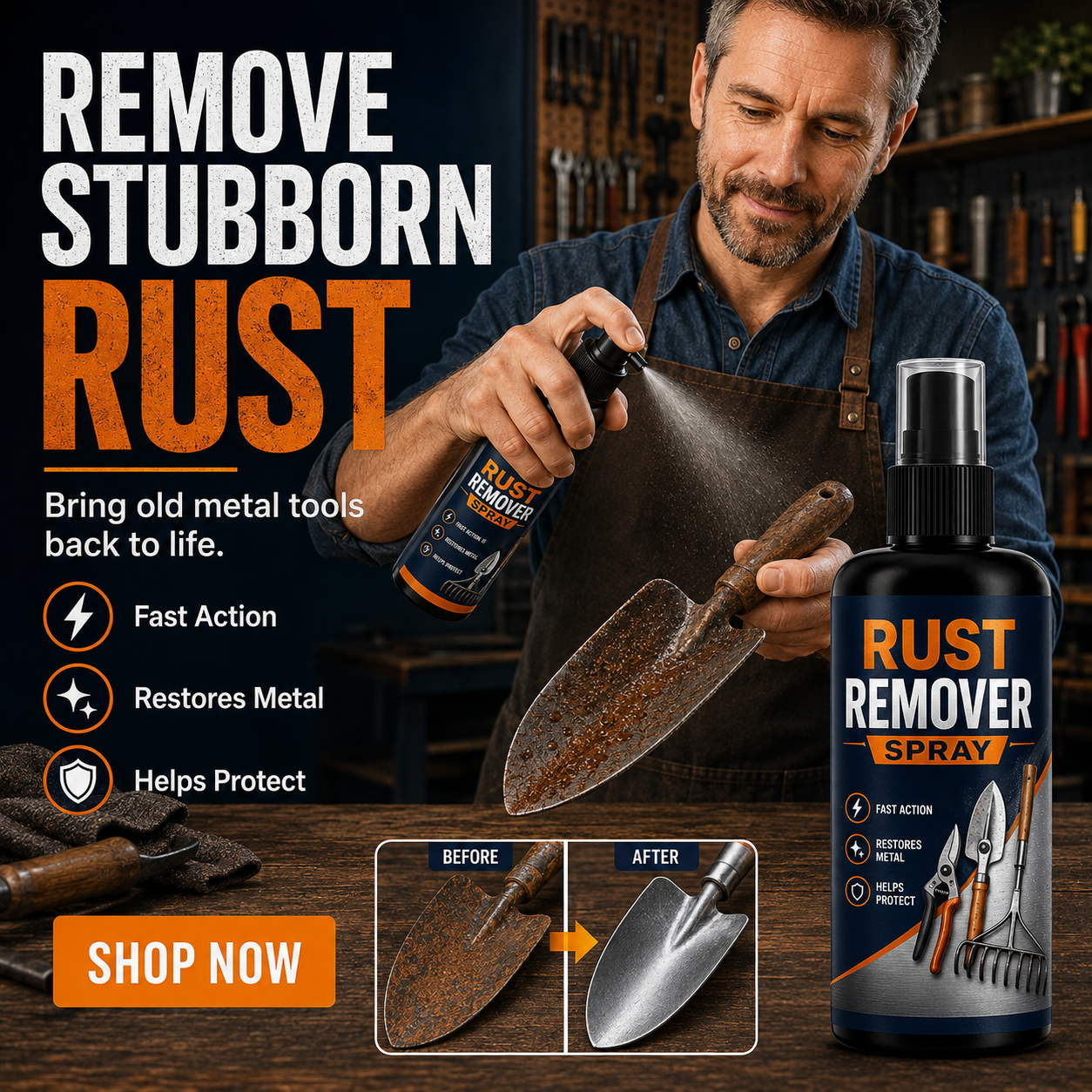 đ„ Rust Remover Spray â Restore Rusty Tools Fast | 49% OFF - Image 1