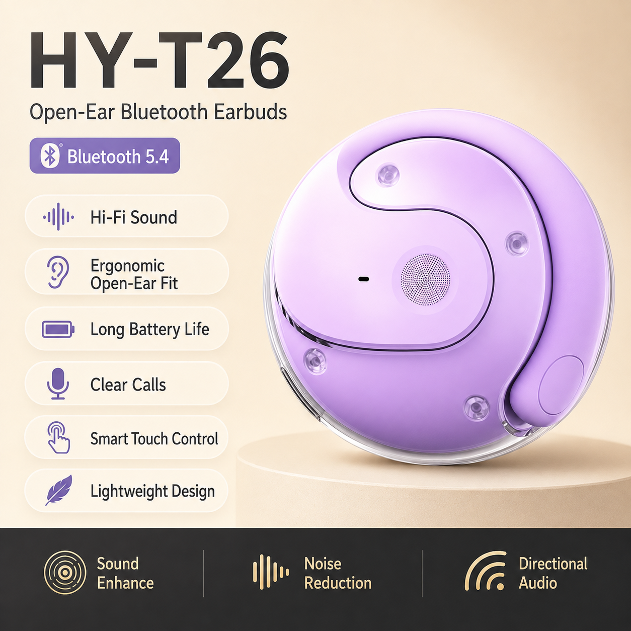 🥳2026 HOT SALE🥳💞56K+ SOLD!🌎🔥 50% OFF! 🎧Smart Translator Headphones with Real-Time Translation thumbnail 12