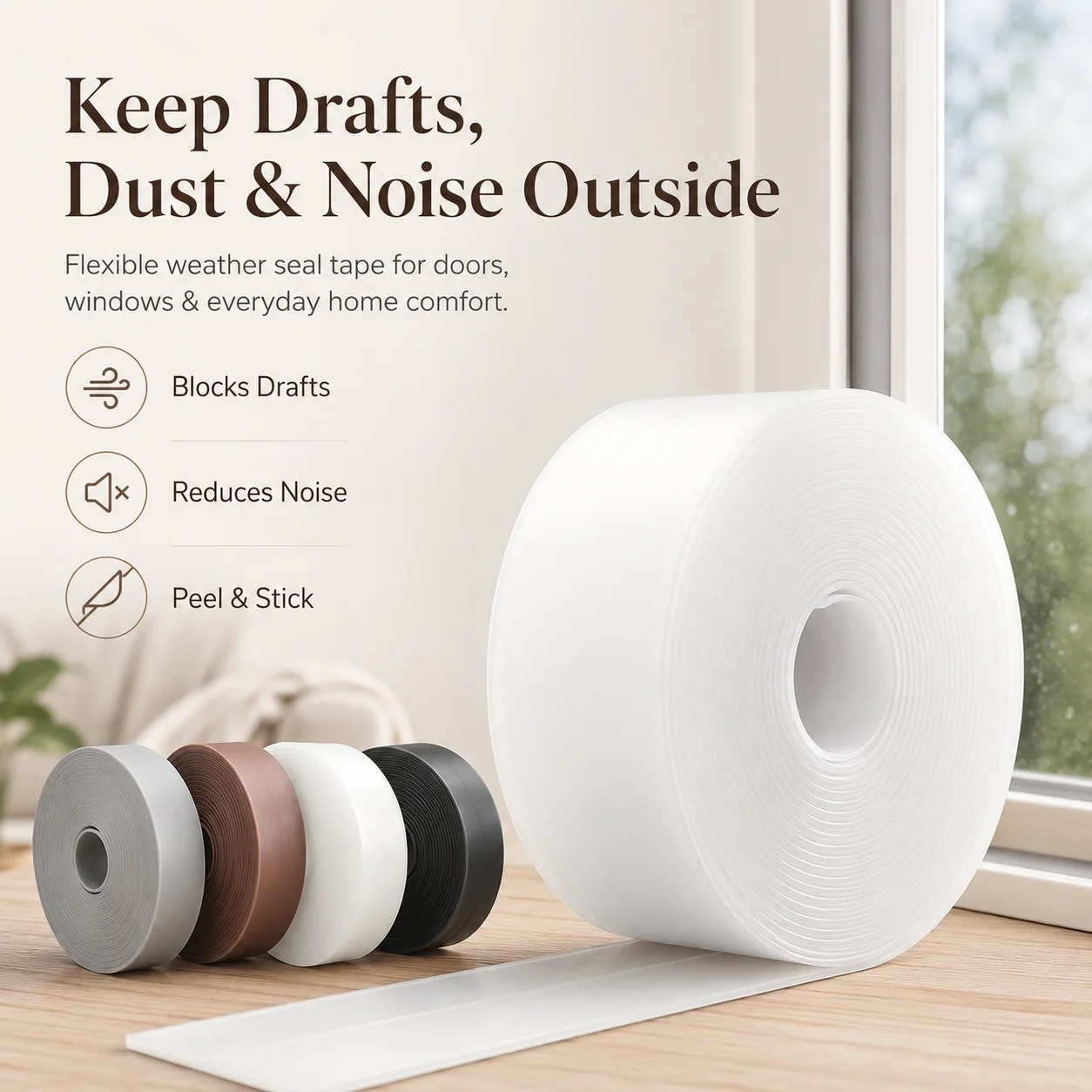 🥳2026 HOT SALE🥳💞56K+ SOLD!💛✨16.4FT Weather Seal for Doors, Windows & More - Image 1