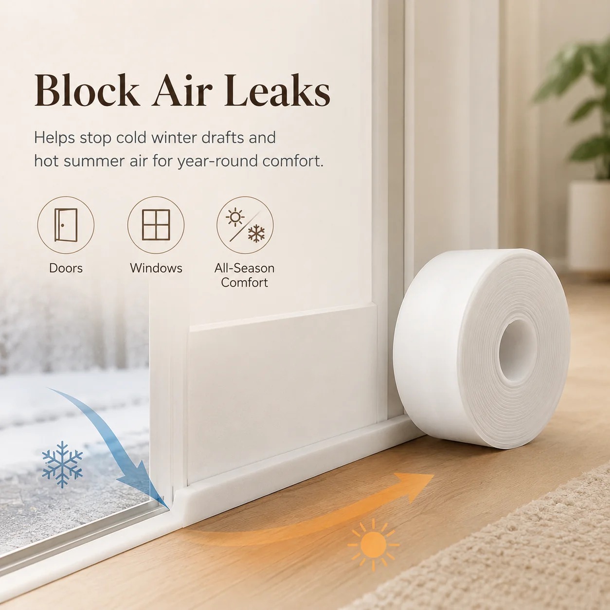 🥳2026 HOT SALE🥳💞56K+ SOLD!💛✨16.4FT Weather Seal for Doors, Windows & More thumbnail 4