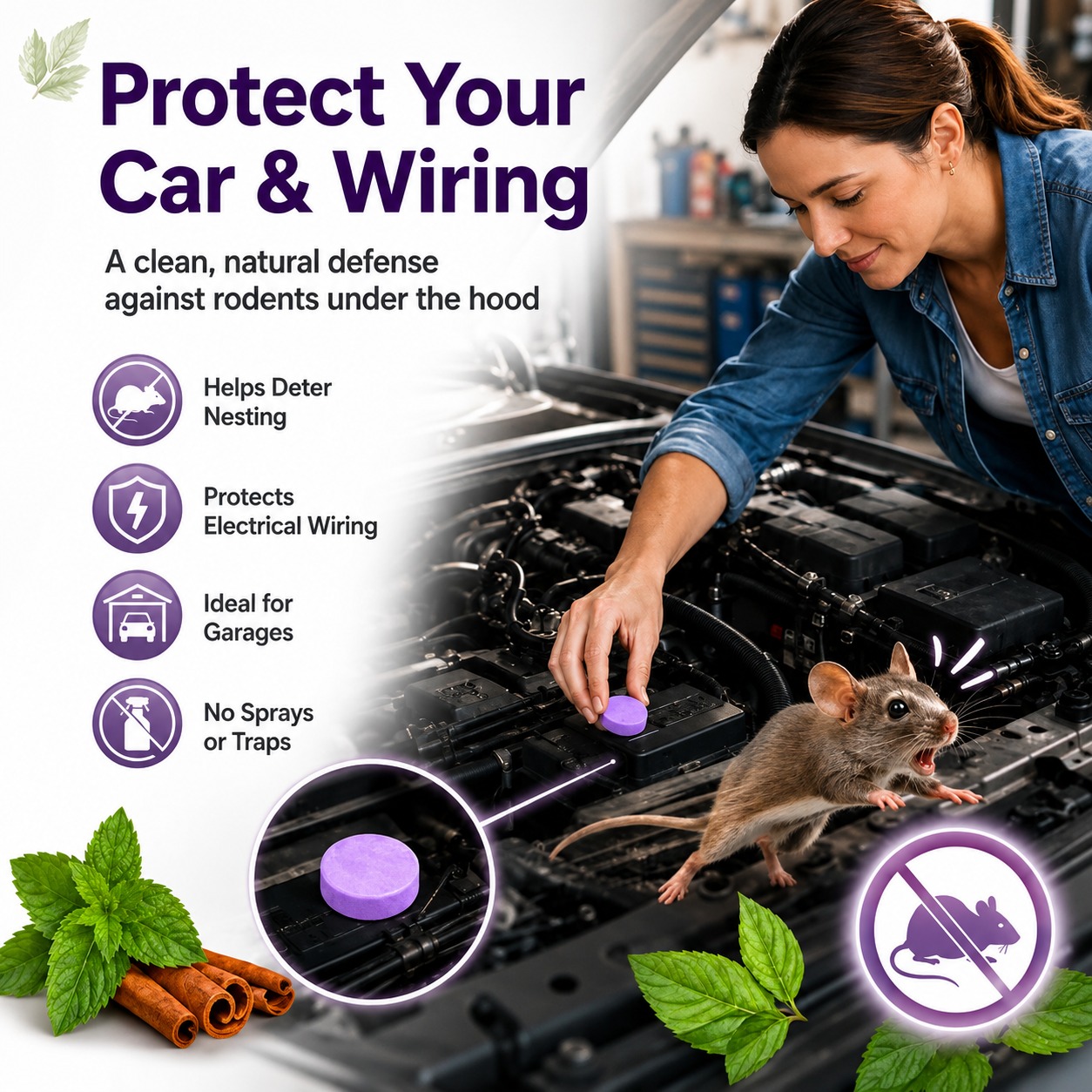 🔥60% OFF - 💊🐭 All-Natural Peppermint & Cinnamon Pest & Rodent Repellent Pucks 🕷️🐍 thumbnail 5