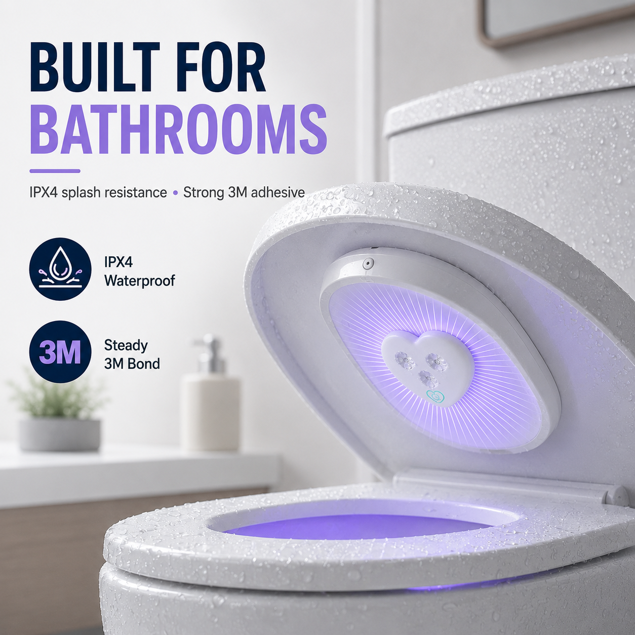 🥳2026 HOT SALE🥳💞50K+ SOLD!🚽Smart Automatic UVC Toilet Hygiene Light – 50% OFF🚽 thumbnail 8