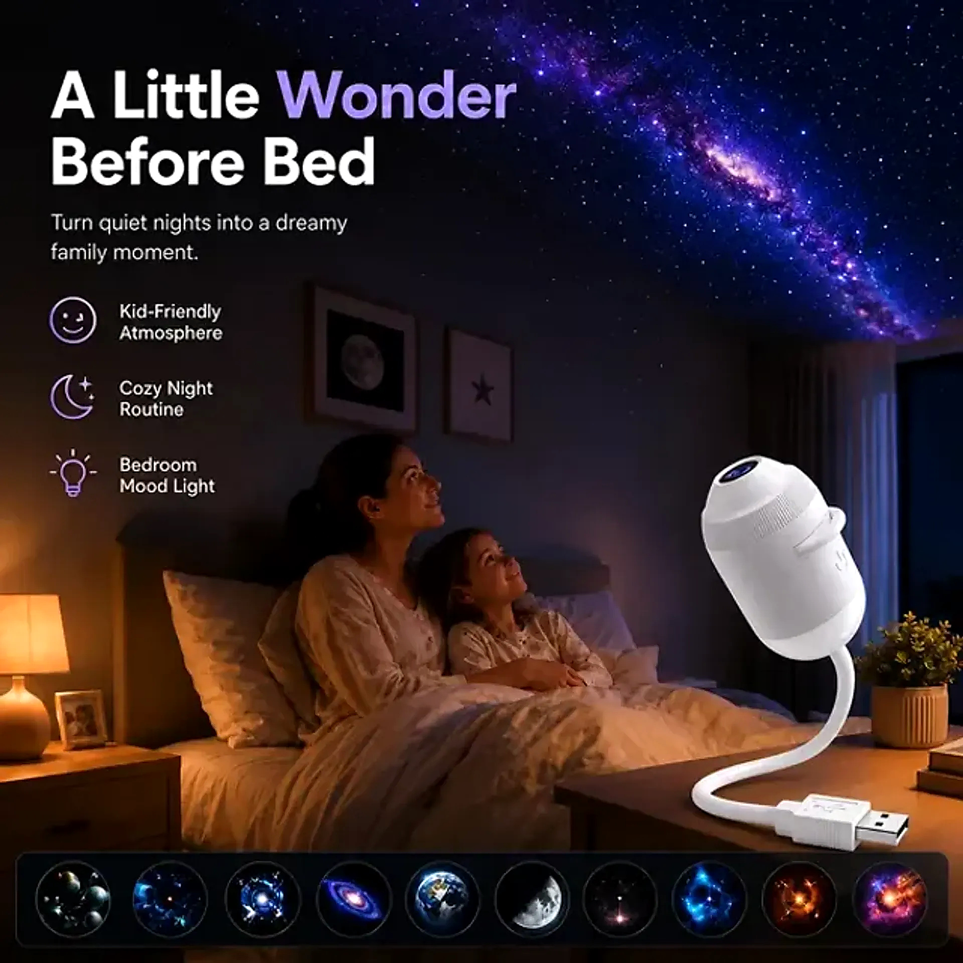 🥳2026 HOT SALE🥳💞57K+ SOLD!💛✨✨ Plug-and-Play HD Star Projector thumbnail 3