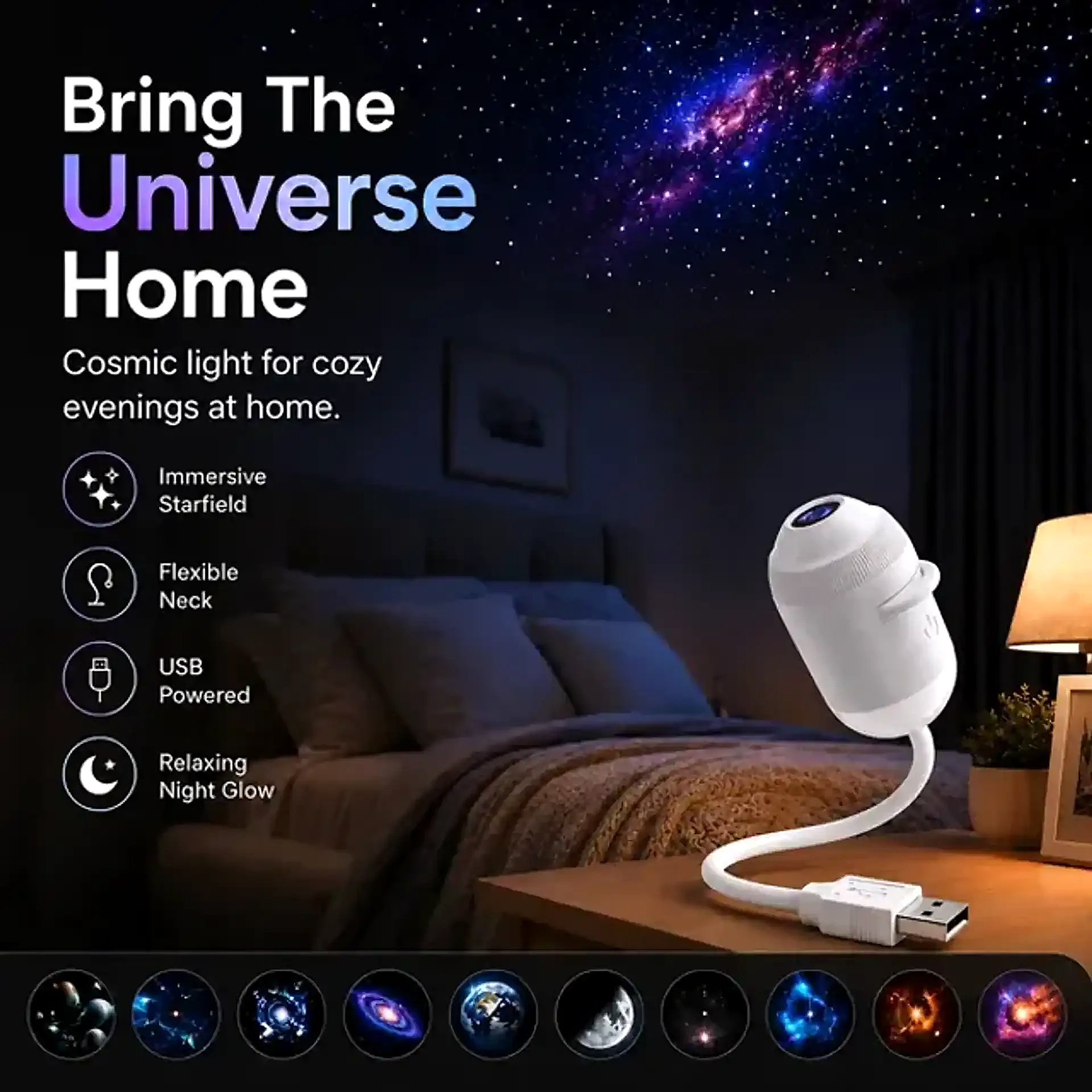 🥳2026 HOT SALE🥳💞57K+ SOLD!💛✨✨ Plug-and-Play HD Star Projector thumbnail 4