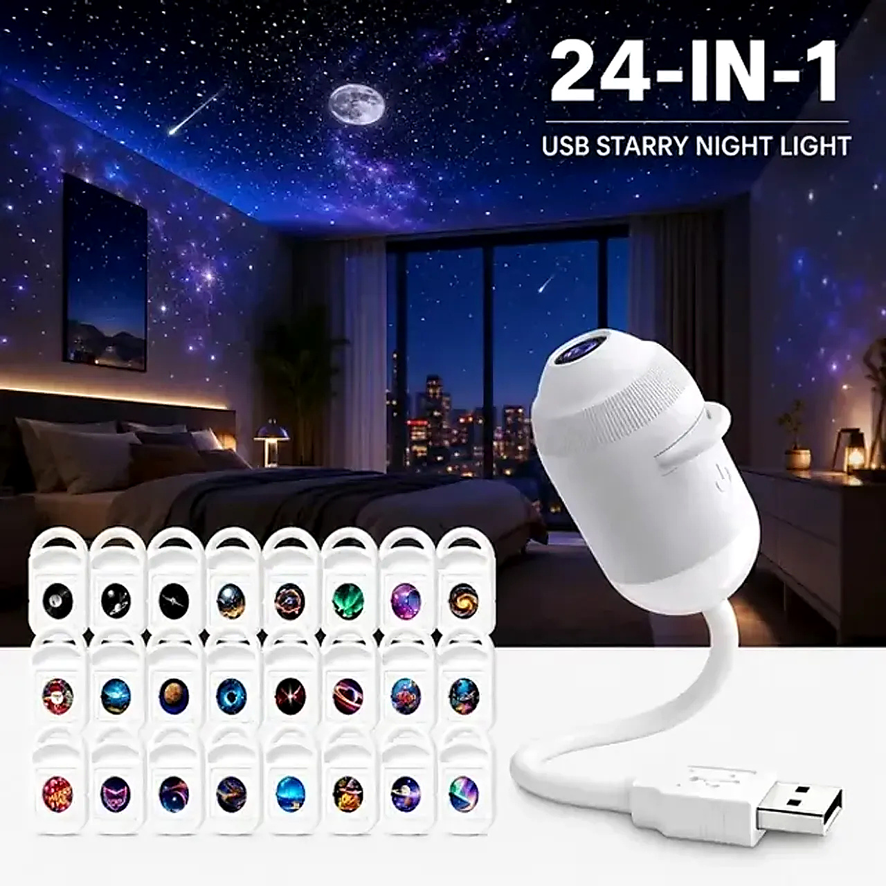 🥳2026 HOT SALE🥳💞57K+ SOLD!💛✨✨ Plug-and-Play HD Star Projector thumbnail 9