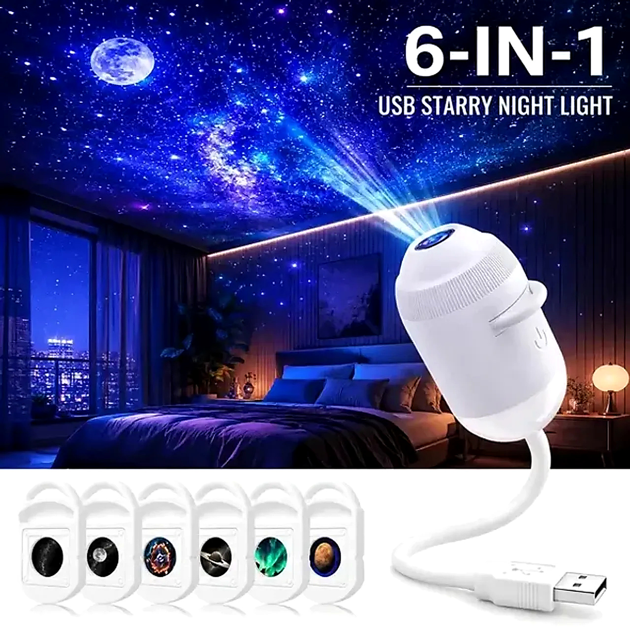 🥳2026 HOT SALE🥳💞57K+ SOLD!💛✨✨ Plug-and-Play HD Star Projector thumbnail 7