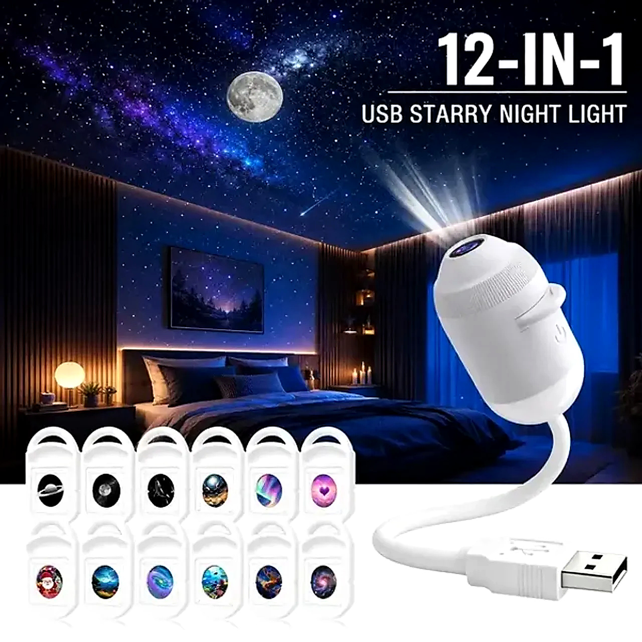 🥳2026 HOT SALE🥳💞57K+ SOLD!💛✨✨ Plug-and-Play HD Star Projector thumbnail 8