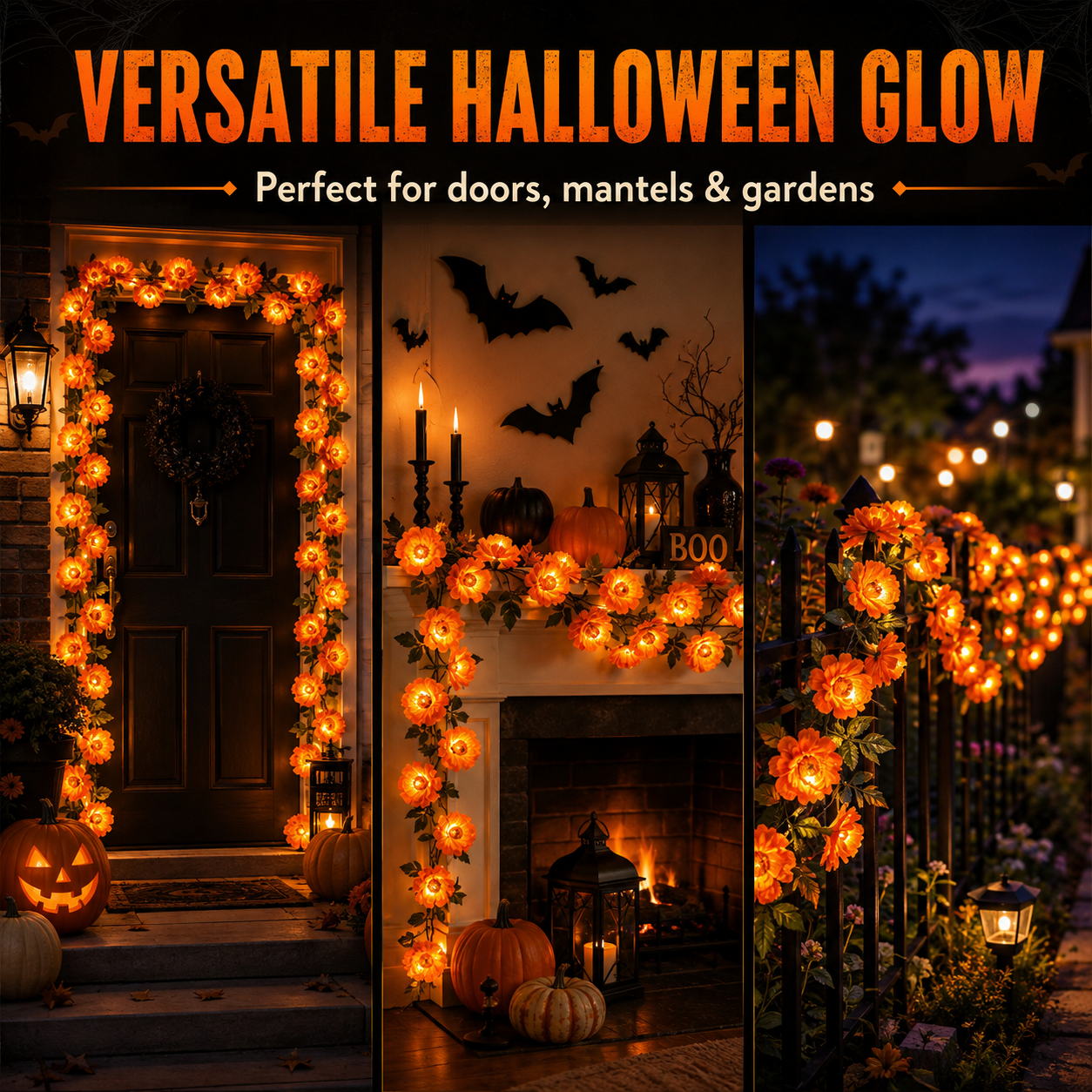 🎃✨ 60% OFF! LED Marigold Lights for Halloween – Sparkling Floral Garland for Autumn Decoration, Porch and Home 🧡🌼 thumbnail 7