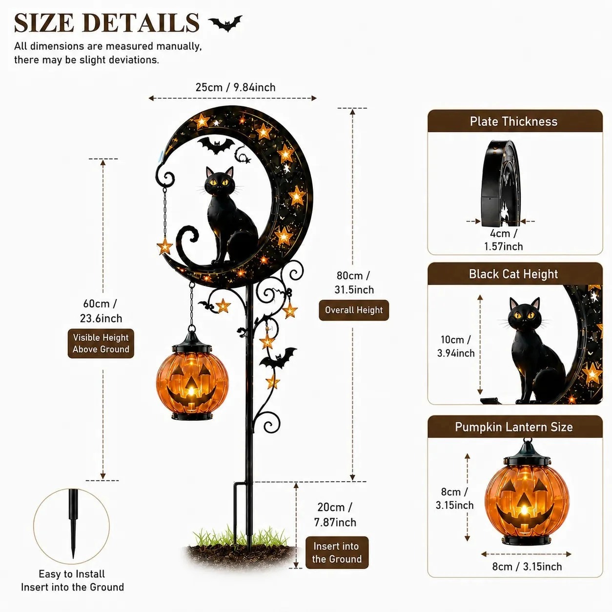 🔥 55% OFF TODAY 👻 Solar Halloween Garden Stake Light with Black Cat & Pumpkin thumbnail 10