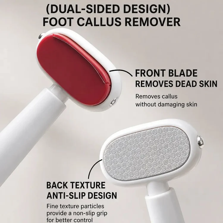 Dual-Sided Foot Callus Remover, Replaceable Stainless Steel Blade Foot Scraper 🦶 thumbnail 8
