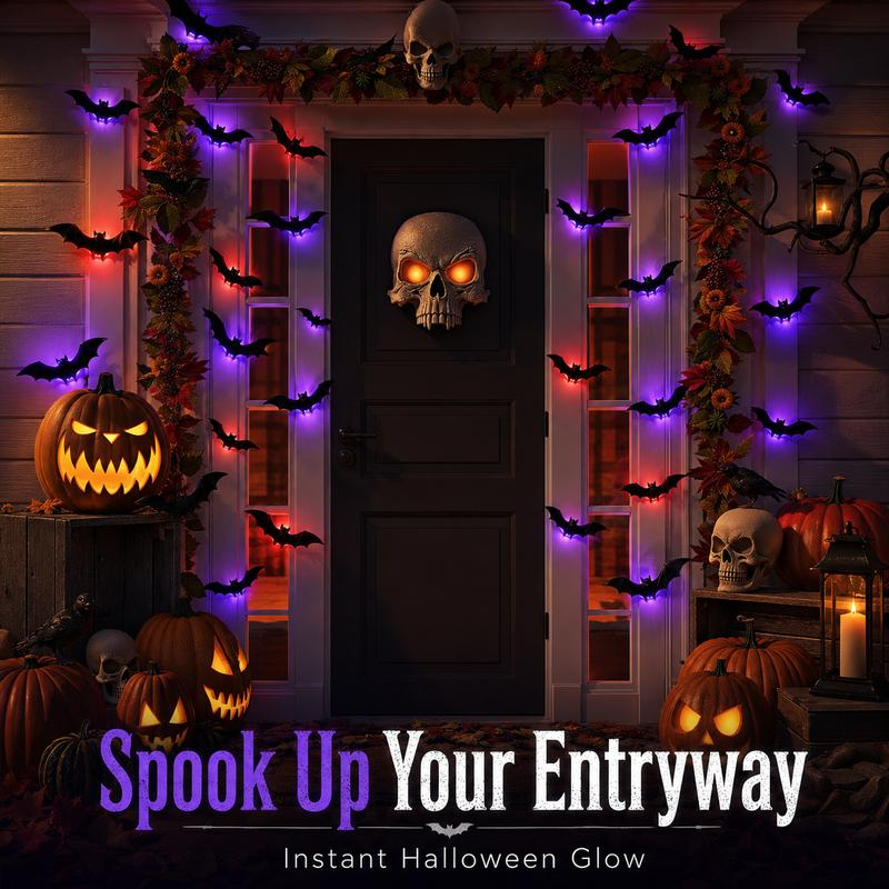 🦇LIMITED-TIME 50% OFF! ⏰Spooky 3D Bat LED Wall Light, Halloween Indoor Outdoor Wall Decoration Light👻 thumbnail 4