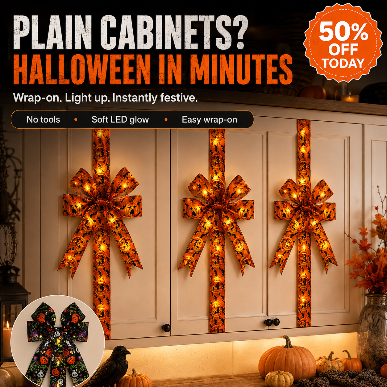 🎃 2026 HALLOWEEN SALE🎃💞56K+ SOLD!💛✨ 50% OFF! TURN ORDINARY CABINETS INTO HALLOWEEN MAGIC 🎃 - Image 1