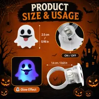 🔥🎃Spooky Season Hot Sale 50% OFF‼️✨LED Light Halloween Glowing Ring 💍| Flashing Light‑Up Party Favor for Halloween 🎃 thumbnail 8