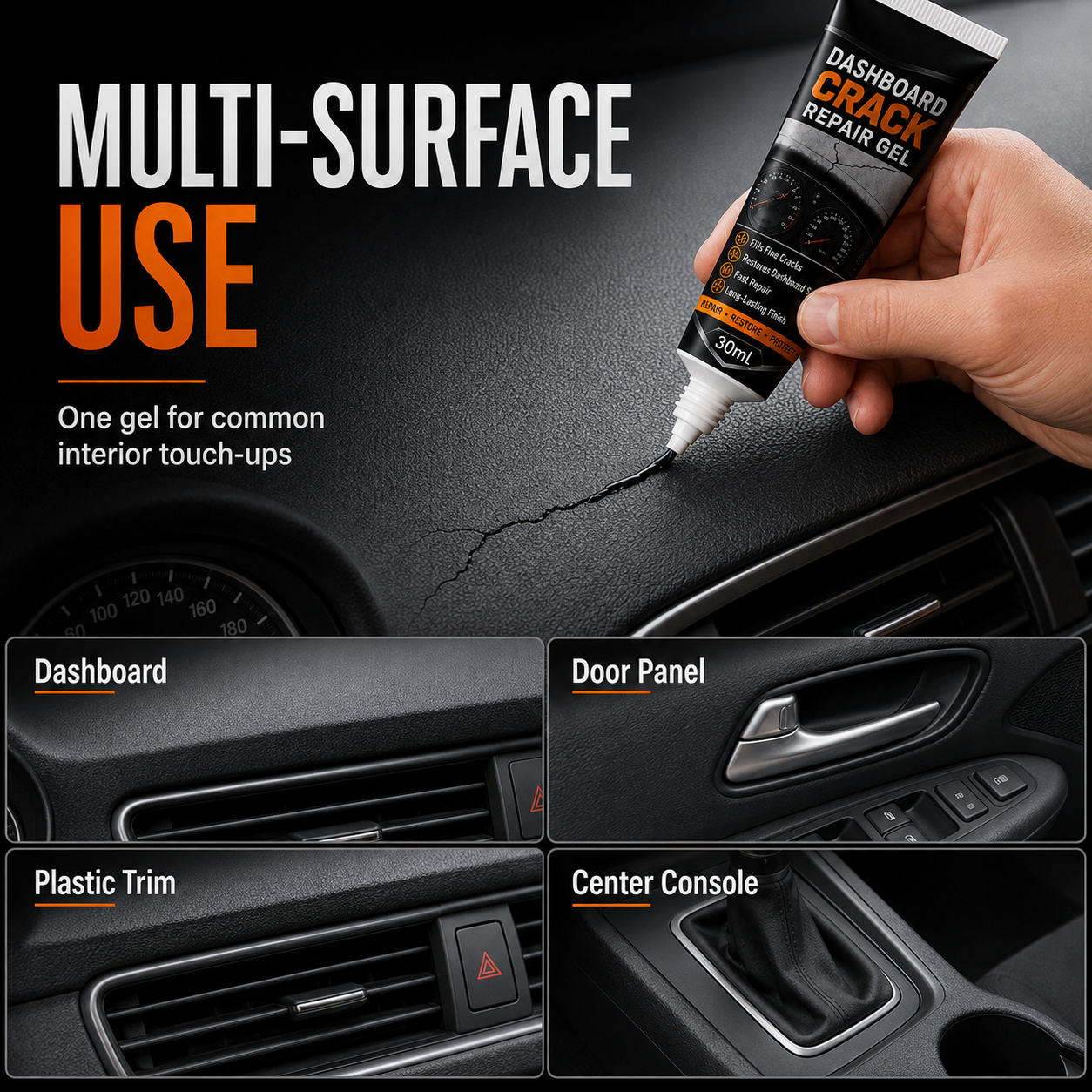 🚗 2026 Dashboard Crack Repair Gel – Fill Cracks & Refresh Worn Car Interiors | 50% OFF thumbnail 4