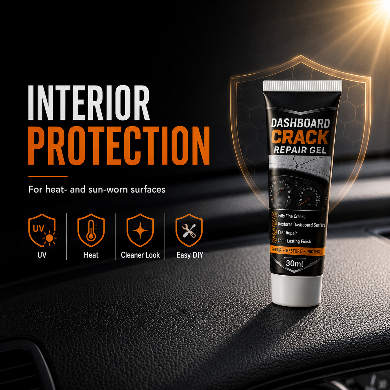 🚗 2026 Dashboard Crack Repair Gel – Fill Cracks & Refresh Worn Car Interiors | 50% OFF thumbnail 5