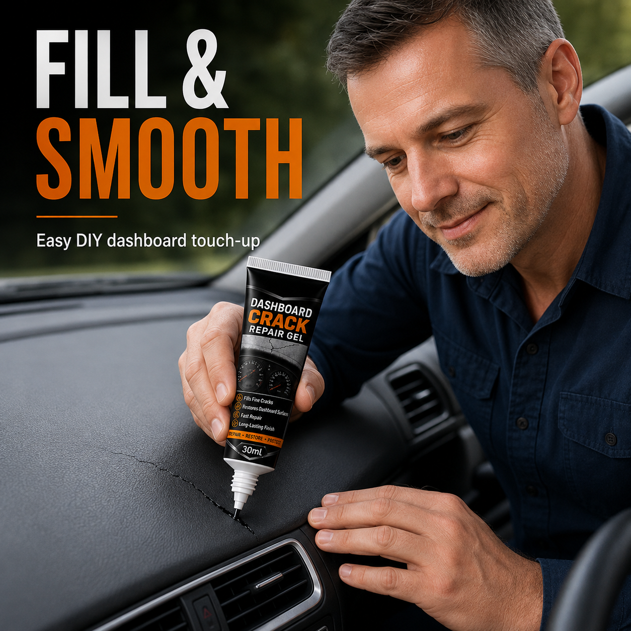 🚗 2026 Dashboard Crack Repair Gel – Fill Cracks & Refresh Worn Car Interiors | 50% OFF thumbnail 6