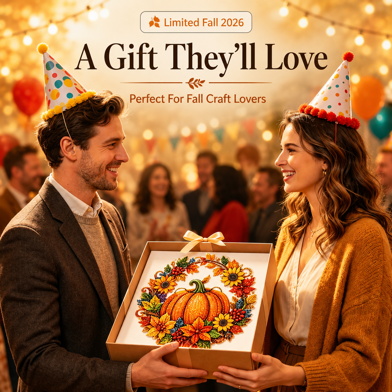 🍂 2026 Sparkling Fall DIY Wreath Kit – Relax, Create & Decorate | 49% OFF thumbnail 4