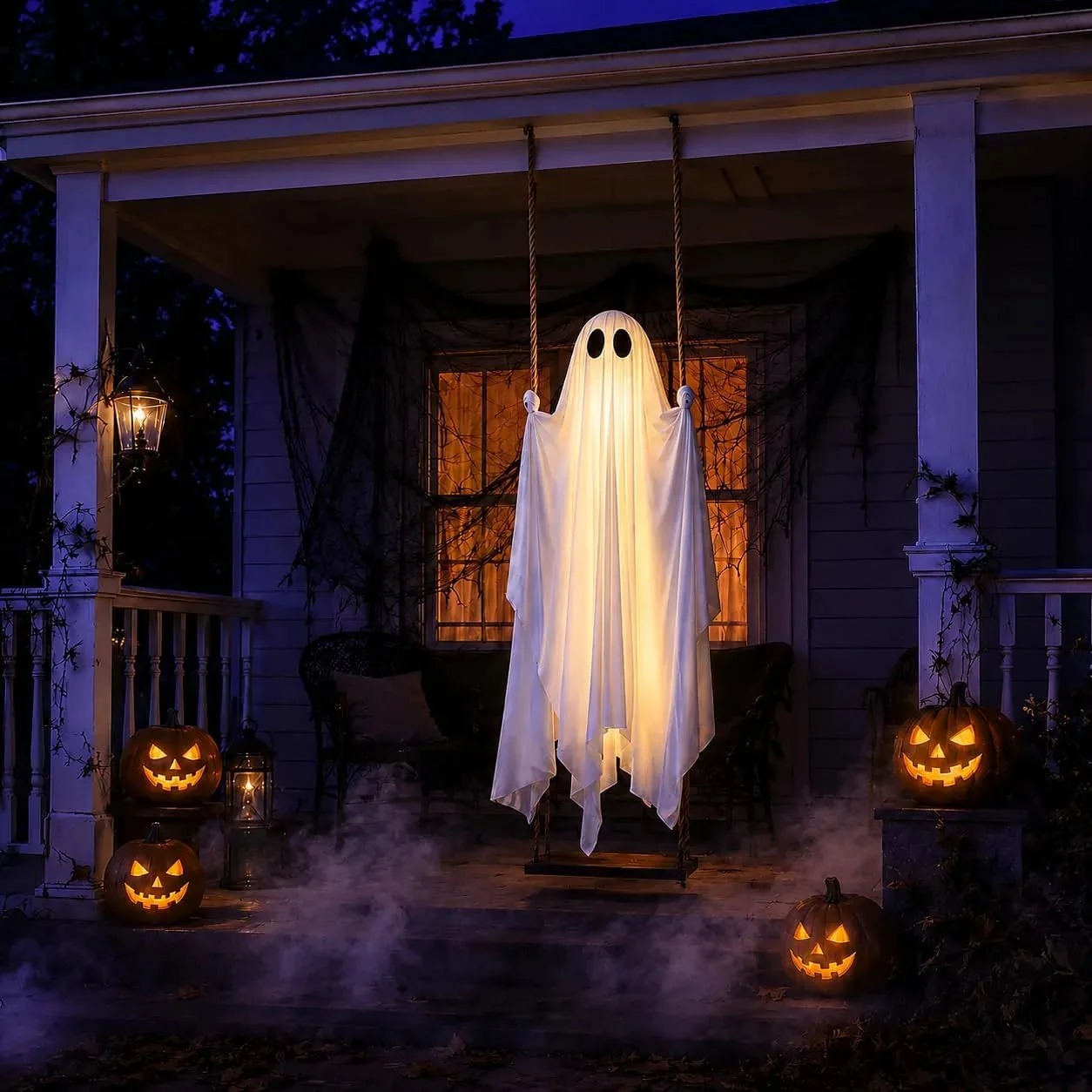 🎄👻 ✨ 60,000+ Sold — LED Swinging Ghost Halloween Decoration thumbnail 5