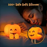 🔥🎃Spooky Season Hot Sale 60% OFF‼️🎃 Rechargeable Silicone Pumpkin Night Light thumbnail 7