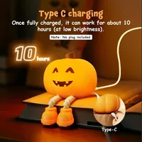 🔥🎃Spooky Season Hot Sale 60% OFF‼️🎃 Rechargeable Silicone Pumpkin Night Light thumbnail 5