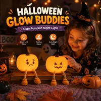 🔥🎃Spooky Season Hot Sale 60% OFF‼️🎃 Rechargeable Silicone Pumpkin Night Light thumbnail 1