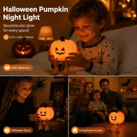 🔥🎃Spooky Season Hot Sale 60% OFF‼️🎃 Rechargeable Silicone Pumpkin Night Light thumbnail 9