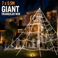 🔥🎃Spooky Season Hot Sale 60% OFF‼️🕷️ Hairy Spider with a Large Web – Outdoor Decoration for Halloween🎃 thumbnail 11