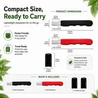 🍂 FALL SALE 2026 🍂 2 Count Professional Kitchen Knife Sharpener – Restore Dull Blades Fast thumbnail 7