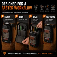 🍂 Limited Fall 2026 – Compact Technician Tool Pouch with Phone Pocket & Dual-Layer Storage thumbnail 6