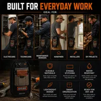 🍂 Limited Fall 2026 – Compact Technician Tool Pouch with Phone Pocket & Dual-Layer Storage thumbnail 3