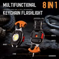 🔥LAST DAY 50% OFF💡8-in-1 Multifunctional Keychain Flashlight🔦🌈 thumbnail 1