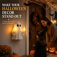 👻 Cute by Day. Rude by Night🎃👻 Spooky Ghost Middlefinget Wall Light 💡 — Up to 60% OFF ‼️ thumbnail 6
