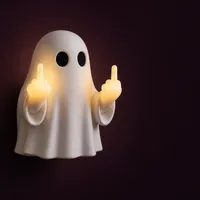 👻 Cute by Day. Rude by Night🎃👻 Spooky Ghost Middlefinget Wall Light 💡 — Up to 60% OFF ‼️ thumbnail 10