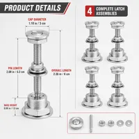 🔥LAST DAY 60% OFF🔒 4Pcs Universal Aluminum Quick-Release Lock Latches - Secure & Easy Access!⚡ thumbnail 6