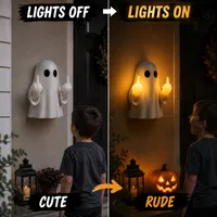 👻 Cute by Day. Rude by Night🎃👻 Spooky Ghost Middlefinget Wall Light 💡 — Up to 60% OFF ‼️ thumbnail 11