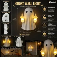 👻 Cute by Day. Rude by Night🎃👻 Spooky Ghost Middlefinget Wall Light 💡 — Up to 60% OFF ‼️ thumbnail 5