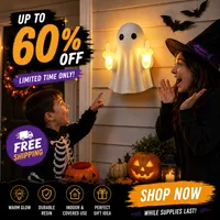 👻 Cute by Day. Rude by Night🎃👻 Spooky Ghost Middlefinget Wall Light 💡 — Up to 60% OFF ‼️ thumbnail 1