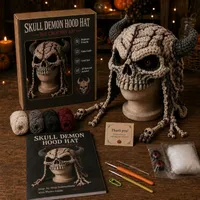🔥LAST DAY 50% OFF - 🧵Fantasy Hood Hat DIY Crochet Kit – Create Your Own Magical Wearable Character Hat🎁Beginner Frien thumbnail 12