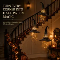 🔥 Last Day 50% OFF🔥🎩Lighted Witch Hat Hanging Chime thumbnail 7