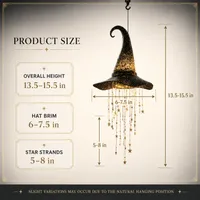 🔥 Last Day 50% OFF🔥🎩Lighted Witch Hat Hanging Chime thumbnail 6