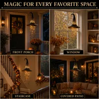 🔥 Last Day 50% OFF🔥🎩Lighted Witch Hat Hanging Chime thumbnail 5