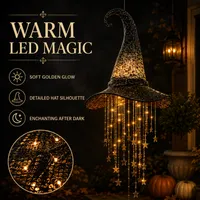 🔥 Last Day 50% OFF🔥🎩Lighted Witch Hat Hanging Chime thumbnail 3