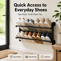 👟 Foldable Wall Shoe Rack – Save Space & Stay Organized | 50% OFF 🔥 thumbnail 7
