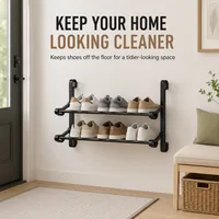 👟 Foldable Wall Shoe Rack – Save Space & Stay Organized | 50% OFF 🔥 thumbnail 6