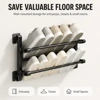 👟 Foldable Wall Shoe Rack – Save Space & Stay Organized | 50% OFF 🔥 thumbnail 2